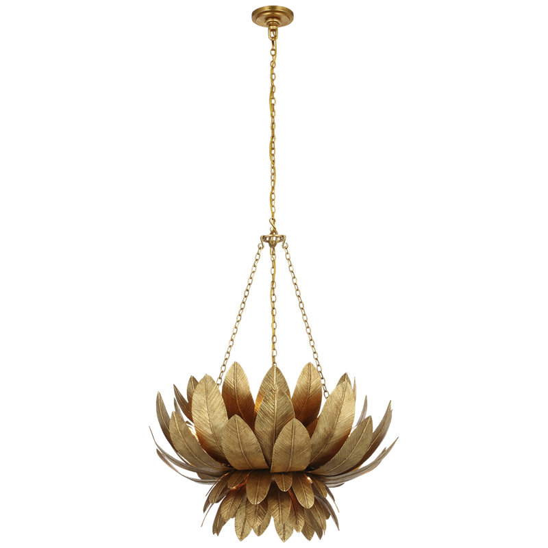 Marie Flanigan 9 - Light Chandelier, French Gild, 32" H x 26" W x 26" D