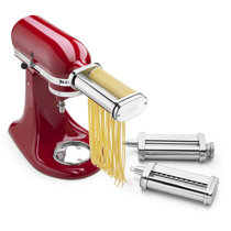 ANTREE Pasta Maker Attachment for KitchenAid Stand Mixers with Pasta Drying  Rack & Cleaning Brush, 3-1 Set includes Pasta Sheet Roller, Spaghetti