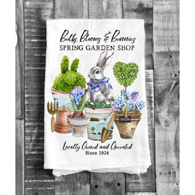 Houseplants Kitchen Towels Floursack Cotton Towels Plants