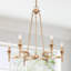 Lustre transitionnel à 6 lumières 6 lumières