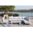 7 - Person Modular Patio Conversation Set with Cushions-87536732-87536733