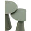 Mounah Circular Iron Outdoor Patio Table - 48 cm W 48 cm D-363801297