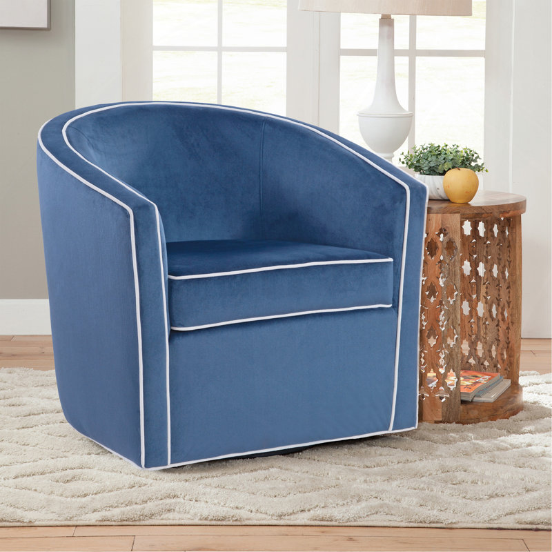 Chaise pivotante bleue, Bleu
