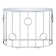 Chequetta 42.13'' Glass Top Console Table