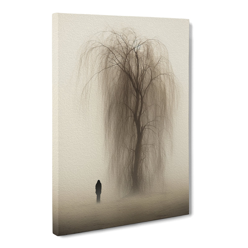 Weeping Willow Minimalism No.3 - Wrapped Canvas, 60cm H x 40cm W x 3cm D