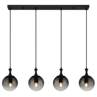 Laurium 4 - Light Matte Black Pendant