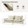 Silvia 102" Modern Storage Sofa With Lotus-Leaf Edge