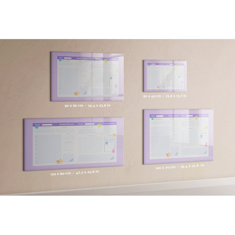 Magnetic Glass Dry Erase Board