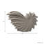 Figurine en céramique moderne, inspirée d'une coquille et de sa forme abstraite en spirale, idéale pour la décoration intérieure - Sculpture décorative de style côtier pour le salon - 25 cm, gris