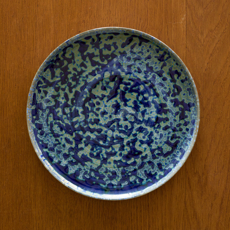 Hanami Stoneware Dinner Plate, Blue