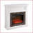 Fireplace Mantel, White, 41.34"W x14"D x40"H – 23" Insert Sold Separately | White | MDF-1766599437