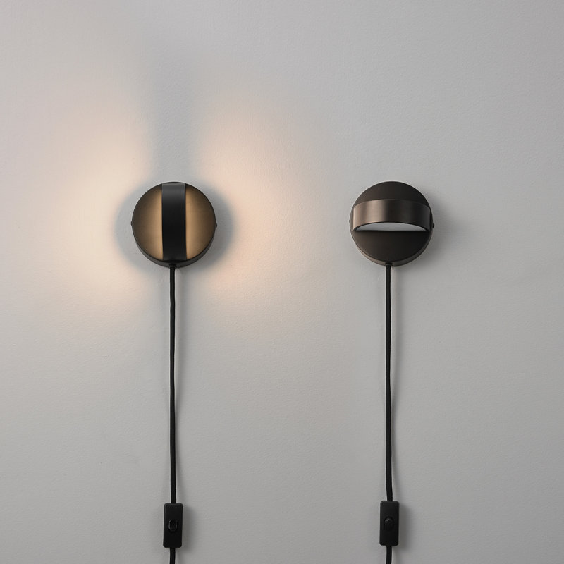 Applique murale encastrée mate à 1 lumière Traingin, Noir