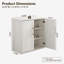 Armoire de cuisine garde-manger, garde-manger en bois avec porte et tablettes réglables, blanc-772328377
