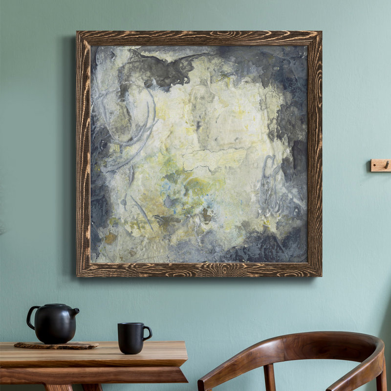 Toile encadrée I-Premium Shadows & Light - prête à être accrochée, Encadré de bois de noyer, H 17 po x l 17 po x P 1 po