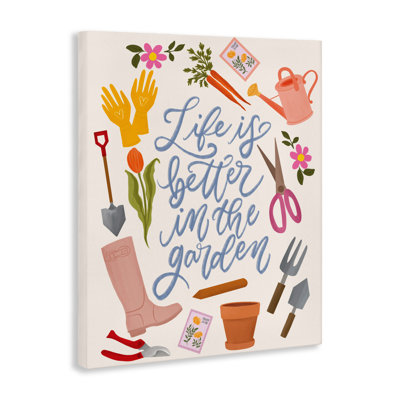 Vie dans le jardin, toile par Isabela Schielke