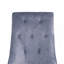 Ensemble de 2 chaises d'appoint en tissu gris et acier inoxydable Dekel
