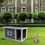 Maison pour chien en bois - chenil d'extérieur avec toit imperméable et terrasse pour chiens de taille moyenne de moins de 30 lb