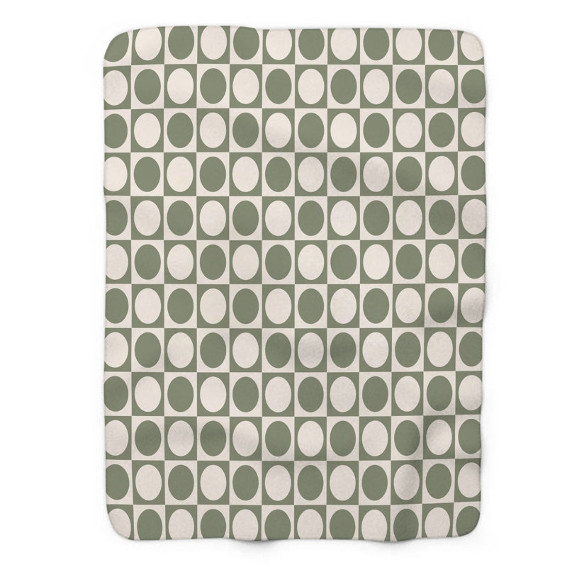 Couverture olive 1 pièce Sherpa Premium 0217, L 50 po x L 60 po