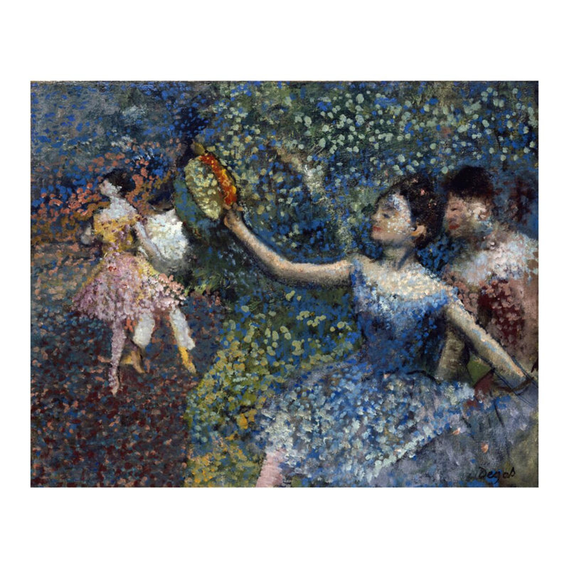 «Dancer with a Tambourine» par Edgar Degas - Estampe numérique, H 22 po x l 28 po