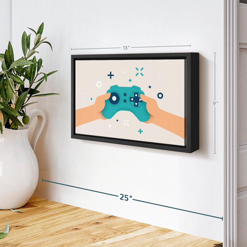 «Video Game Joystick», reproduction sur toile, H 9 po x l 13 po