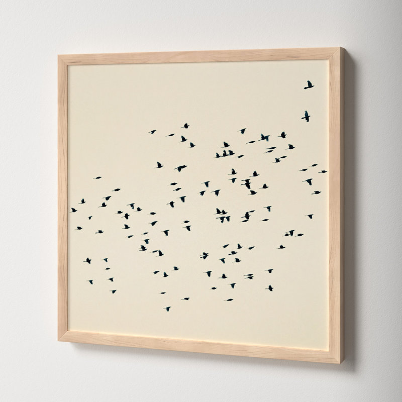 Soaring by Peter Dušek, 16" H x 16" W x 1.25" D, Brown
