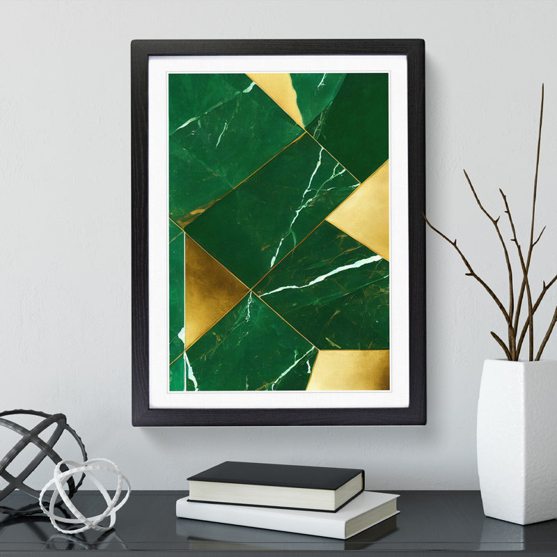 Sensational Abstract No.4 - Framed Print, Black, 34cm H x 25cm W x 2cm D