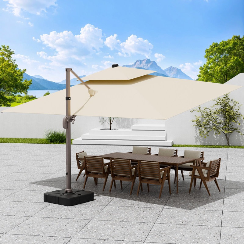 Base de parasol carrée 100L avec roues