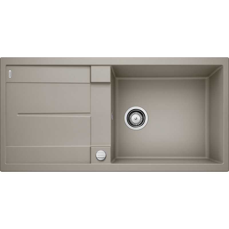 Metra Xl Single Bowl Inset Kitchen Sink, Tartufo