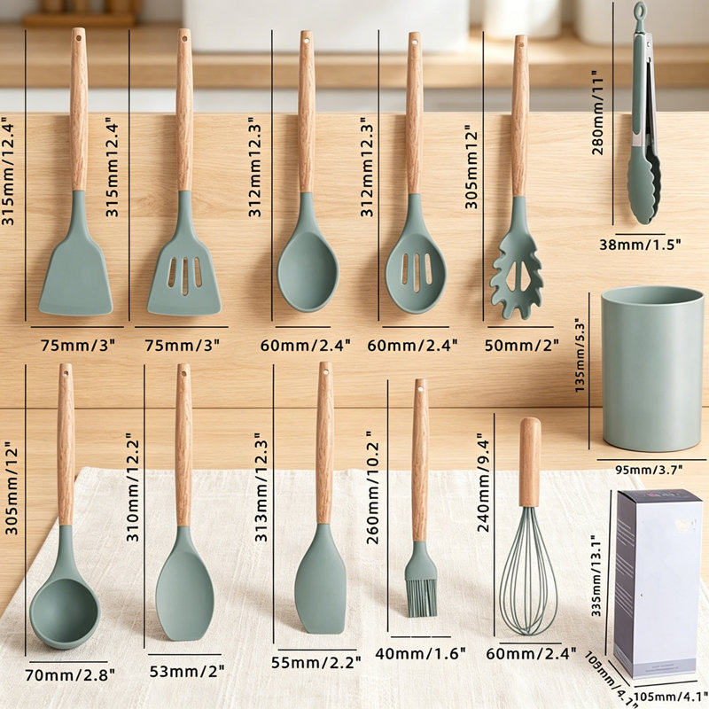 Fcbnposi 12 Utensil Set