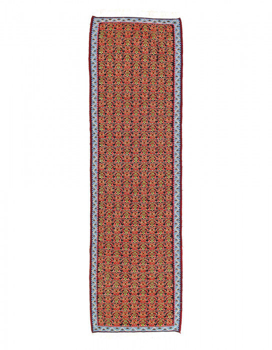 Tapis de couloir fin tissé à la main 2 pi 3 po x 7 pi 9 po