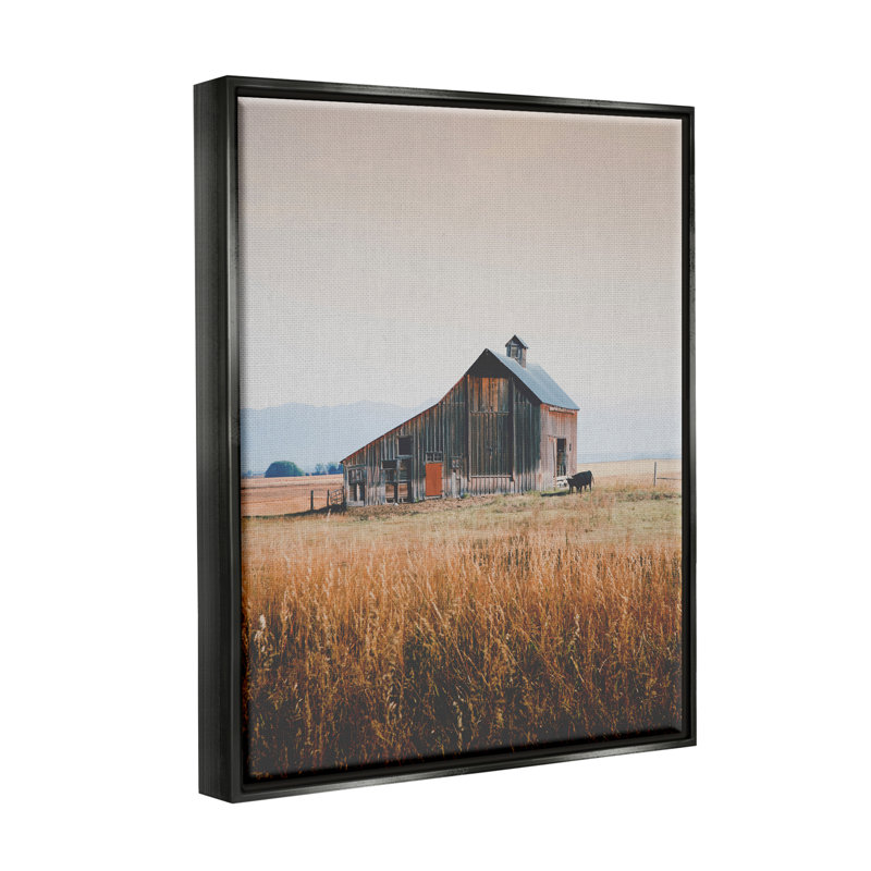 Art mural sur toile Stupell Industries, Cadre flottant noir de jais, H 21 po x l 17 po x P 1,7 po