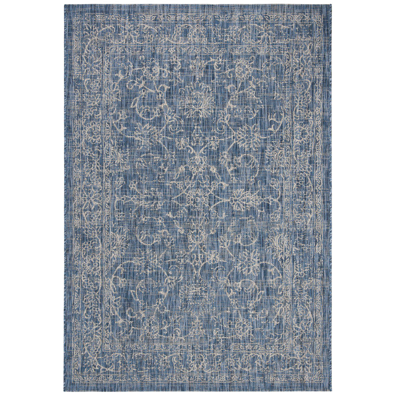 Judon Performance Oriental Indoor/Outdoor Area Rug, Rectangle 2'7" x 5', Soft Pink/Ivory