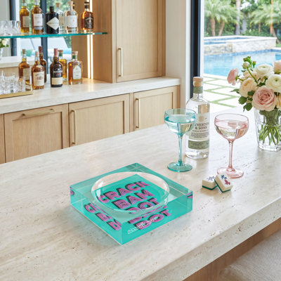 Square Abstract Decorative Tray