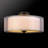 Linen Semi Flush Mount