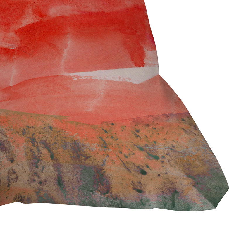 Housse et insert de coussin carré intérieur / extérieur Coral Horizon