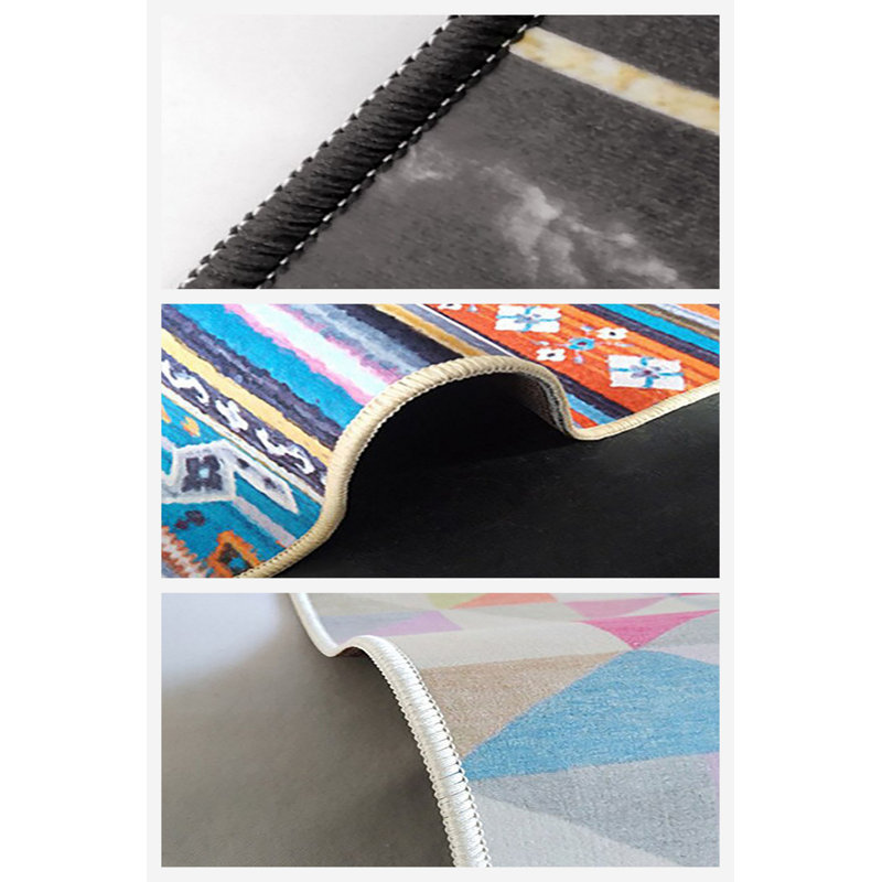 Stylish Hall Carpet (3.3 x 6.6 ft), 100% Polyester, 650 g/m² | Antibacterial, Eco-Friendly, Non-Slip PVC Dot Underside, 0.2 in Pile Height | Machine Washable, Perfect for Living Rooms & Entryways, Durable & Easy Care