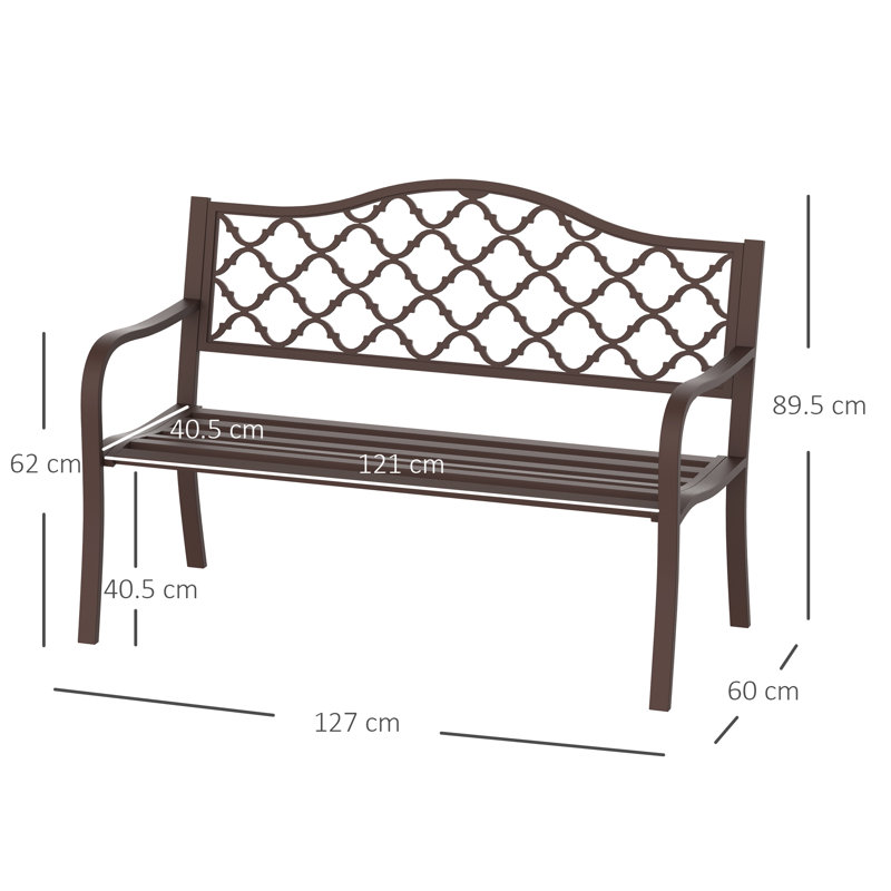 Avenelle Steel Park Bench