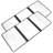 2Pcs Transparent Menu Cover PVC Binder Cover Durable Looseleaf Menu Holder