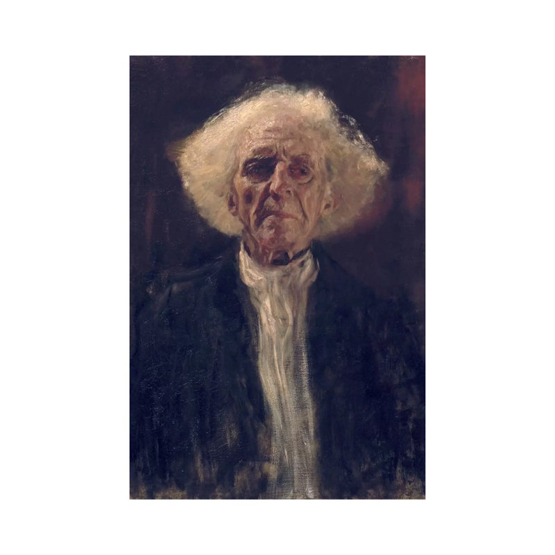 Study Of The Head Of A Blind Man by Gustav Klimt - Wrapped Canvas Painting, 152.5 cm H x 101.5 cm W