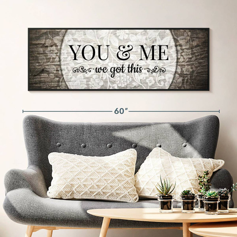 You And Me We Got This II, Cadre flottant noir, 49 po x 17 po