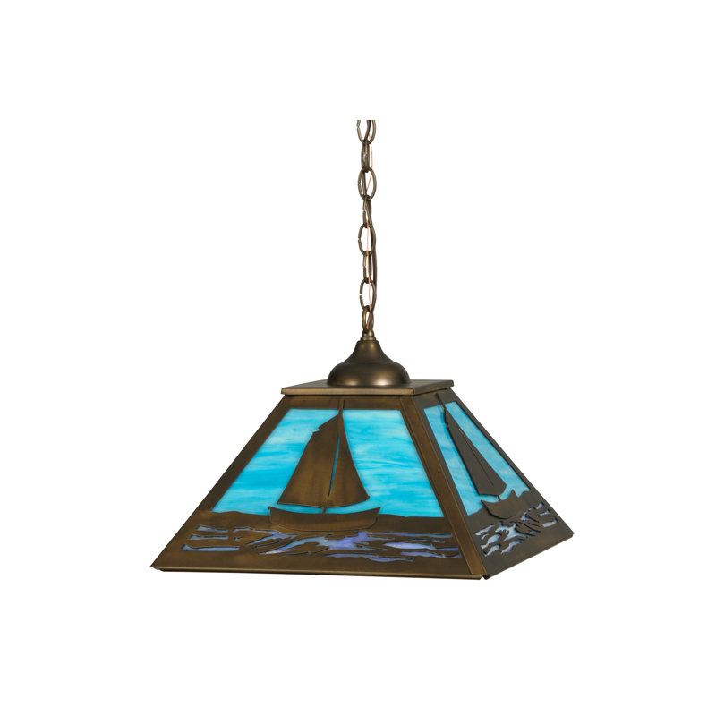Luminaire suspendu pour dôme simple 1 lumières Sailboat