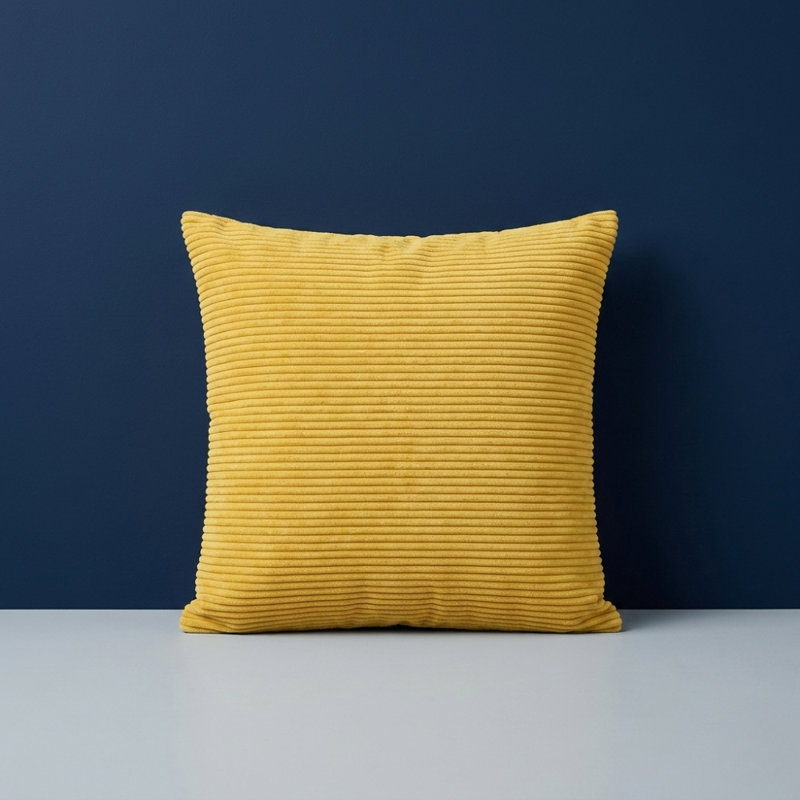 Nasuh Square Cushion Cover, Yellow