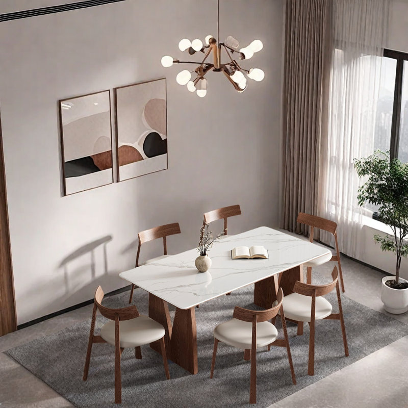 Ensemble de salle à manger Minimalist, H 29,5 po x L 55,1 po x l 35,4 po