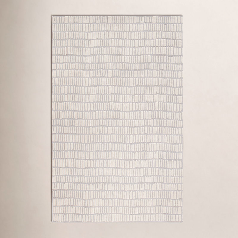 Roark Ivory Hand Tufted Wool Rug, Rectangle 9'6" x 13'6"