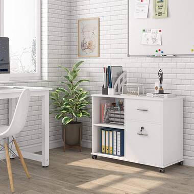 Coheman 30.7 Wide 5 Drawer Office Storage File Cabinet, Under Desk Storage File Cabinets for Home Office Ebern Designs Color: Gray