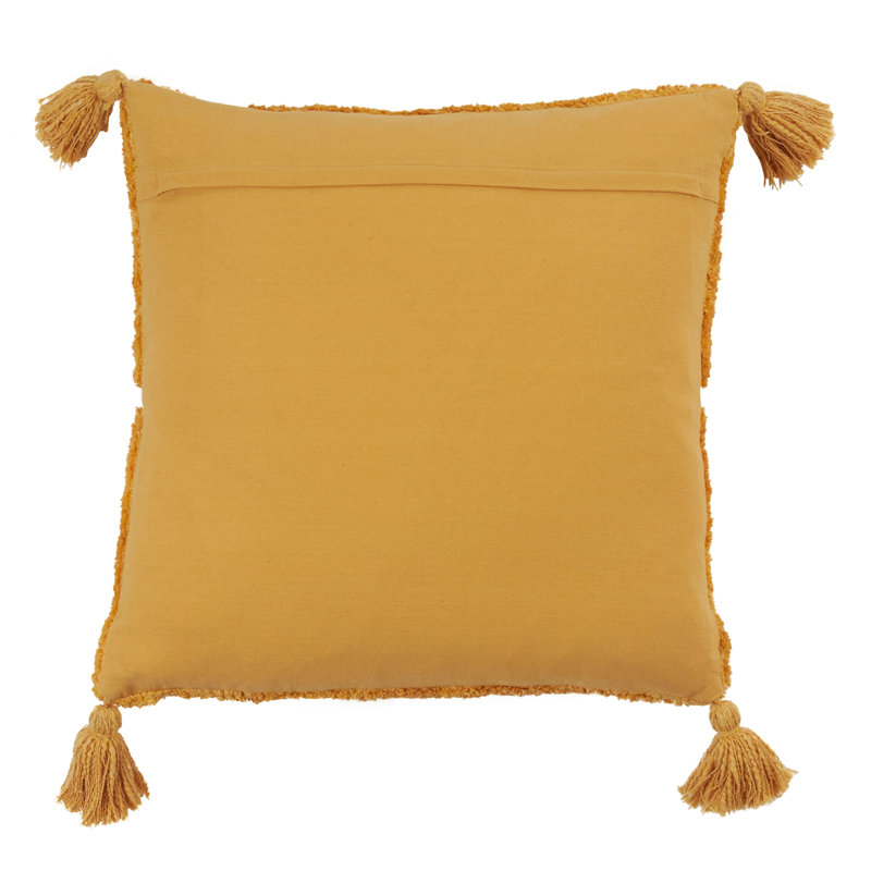 Allman Collection Geometric Cotton Throw Pillow, Down Blend, Mustard