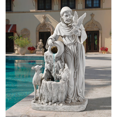 Handcrafted Outdoor Weather Resistant Sculptural Fountain