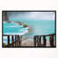 «Old Bridge into Mexico Waterfall», reproduction de photo sur toile tendue encadrée-26688291