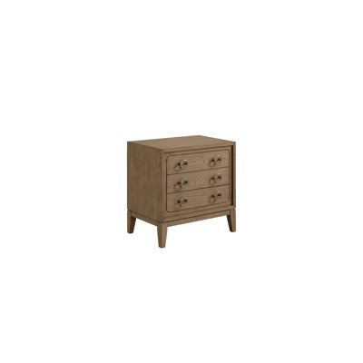 Table de chevet 3 tiroirs avec port USB