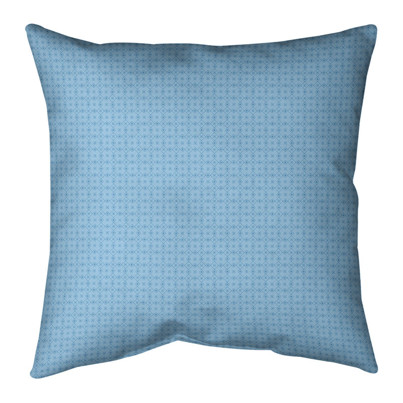 Housse de coussin Katelyn Elizabeth, 14 po x 14 po, Pas de bourre, Bleu